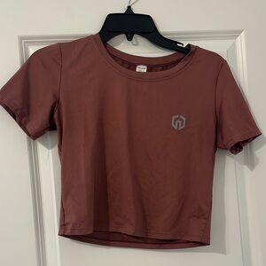 Women's Mauve Workout Crop Top